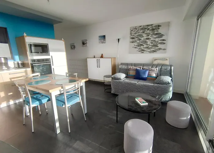 Confortable, Face A La Mer, Animaux Admis - Fr-1-323-449 아파트 생 힐레르 드 리에