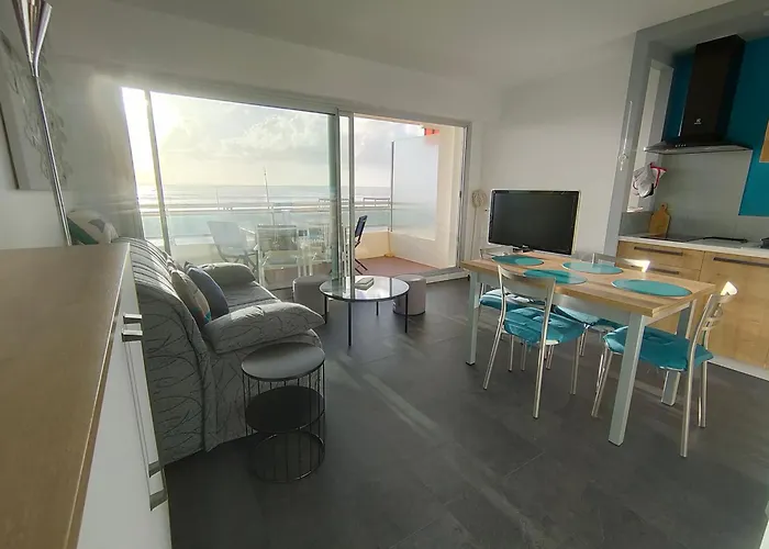 Confortable, Face A La Mer, Animaux Admis - Fr-1-323-449 아파트 생 힐레르 드 리에